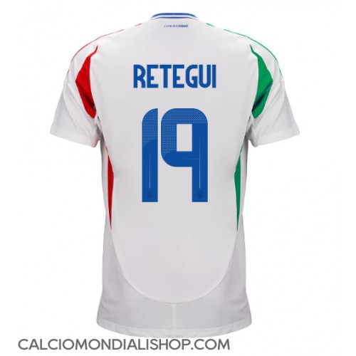 Maglie da calcio Italia Mateo Retegui #19 Seconda Maglia Europei 2024 Manica Corta